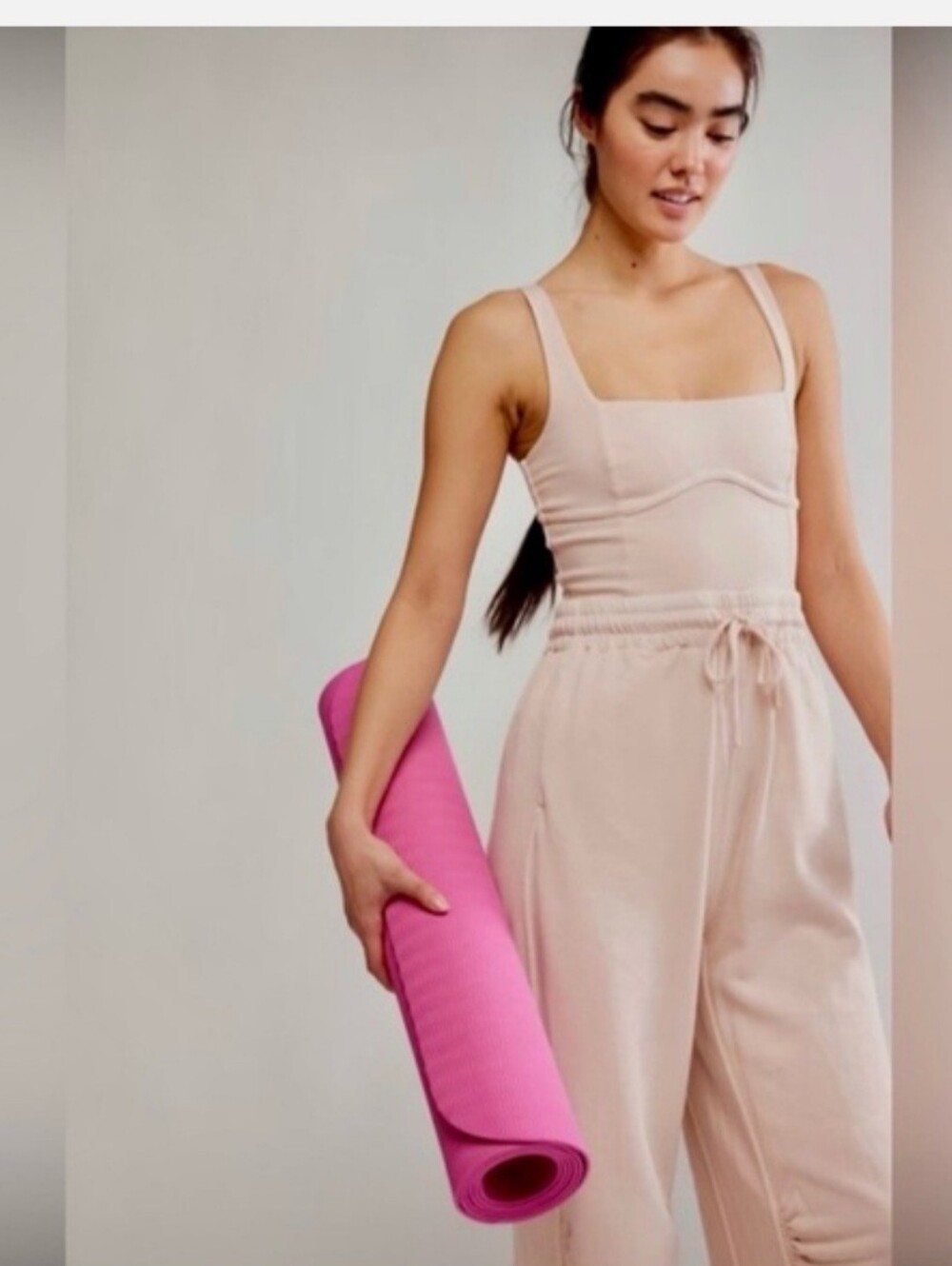 NWOT Free people movement Inbound Onesie in color Cashmere Medium